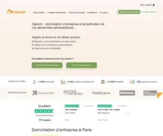 Digidom.pro(Domiciliation entreprise avec Digidom) Screenshot