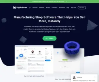 Digifabster.com(3D Printing And CNC Quoting Software for Job Shop Manufacturers) Screenshot