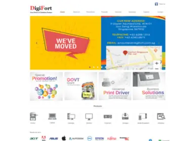 Digifort.com.sg(DigiFort Singapore Pte Ltd) Screenshot