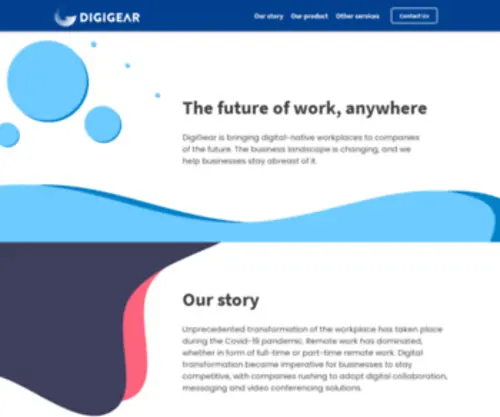 Digigear.io(Home) Screenshot