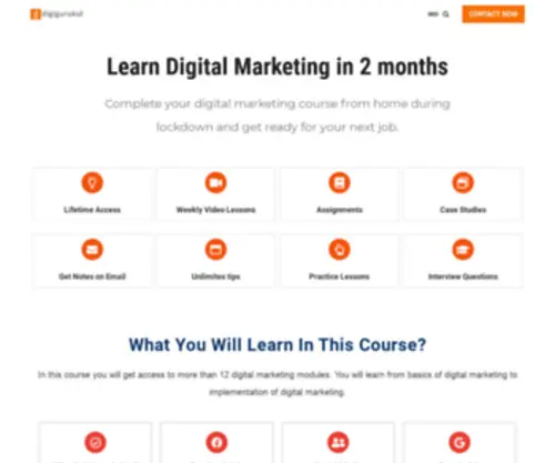 Digigurukul.in(Free Digital Marketing Course Online) Screenshot