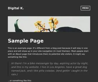 Digik.net(Sample Page) Screenshot