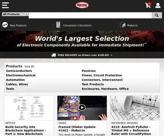 Digikey.in(DigiKey Electronics India) Screenshot