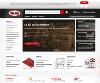 Digikey.it(DigiKey Electronics Italia) Screenshot