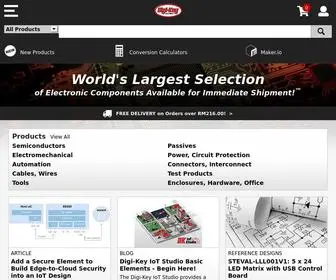 Digikey.my(DigiKey Electronics Malaysia) Screenshot