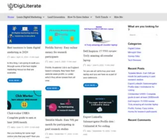 Digiliterate.com(Your digital knowledge partner) Screenshot