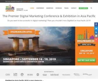 Digimarconapac.com(The Premier Digital Marketing Conference in Asia Pacific held annually online) Screenshot