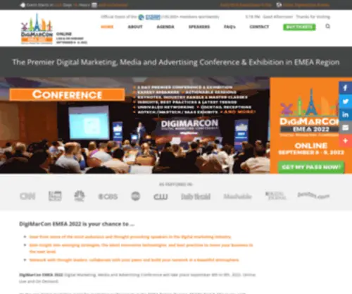 Digimarconemea.com(DigiMarCon EMEA 2021) Screenshot