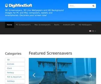 Digimindsoft.com(3D Screensavers for Windows and Mac OS X) Screenshot
