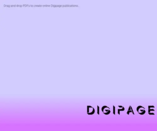 Digipage.net(Feature-rich, cross platform page-turning for online brochures, magazines, documentation and more) Screenshot