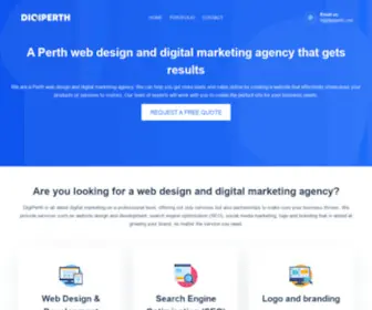 Digiperth.com(Perth Web Design & Digital Marketing) Screenshot