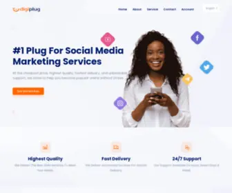 Digiplug.com.ng(Digiplug SMM Panel) Screenshot