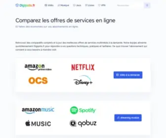 Digipolis.fr(Comparateur d'abonnements Premium en ligne) Screenshot