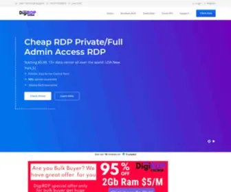 Digirdp.com(DigiRDP-Buy Cheap RDP, Private/Admin Rdp 5$) Screenshot