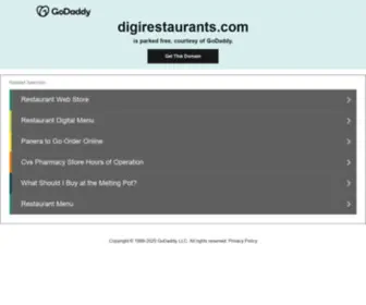 Digirestaurants.com(Digirestaurants) Screenshot