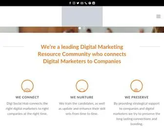 Digisocialhub.com(Connecting Digital Marketers to Companies) Screenshot