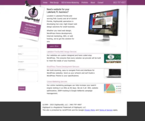 Digisquid.com(Digital marketing solutions for small business) Screenshot