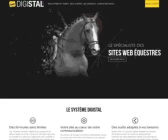 Digistal.com(Création de sites internet équestres web chevaux écuries cavaliers élevages) Screenshot