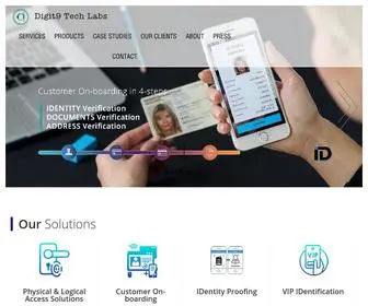Digit9Tech.com(Biometric IDentity and Authentication Solutions) Screenshot