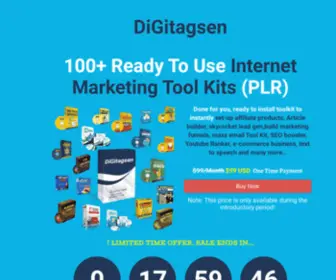 Digitagsen.com(Ready to use Internet Marketing Tool Kits) Screenshot