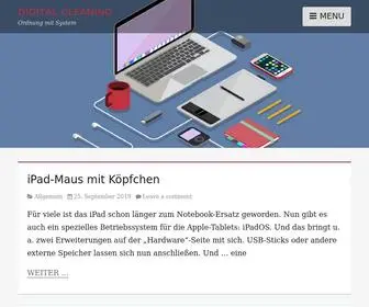 Digital-Cleaning.de(Ordnung mit System) Screenshot