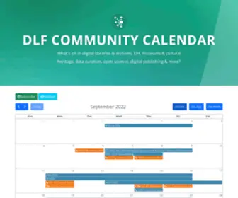 Digital-Conferences-Calendar.info(DLF Community Calendar) Screenshot