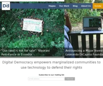 Digital-Democracy.org(Digital Democracy) Screenshot