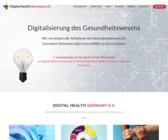 Digital-Health-Germany.org(Digitalisierung des Gesundheitswesens &amp; Ermittlung des Reifegrads der Digitalisierung von Gesundheitseinrichtungen) Screenshot