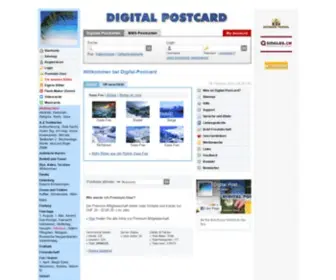 Digital-Postcard.ch(Digital Postcard: Die schönsten Grusskarten aus der Schweiz) Screenshot