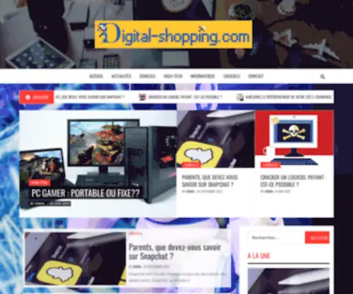 Digital-Shopping.com(Blog digital et high) Screenshot