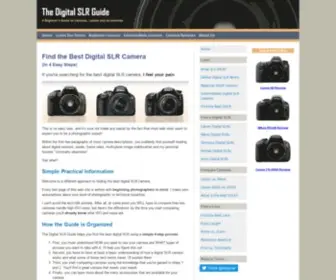 Digital-SLR-Guide.com(Find a Digital SLR Camera in 4 Easy Steps) Screenshot