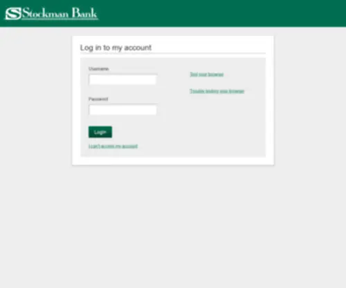 Digital-Stockmanbank.com(Stockman Bank of Montana) Screenshot