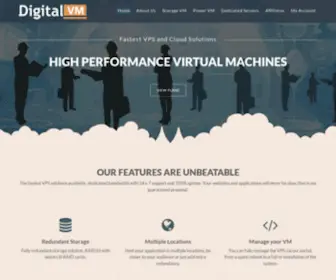 Digital-VM.com(Your fastest cloud solution) Screenshot