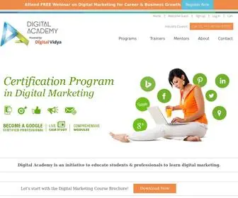 Digitalacademyindia.com(Digital Marketing Certification Courses) Screenshot