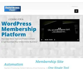Digitalaccesspass.com(A Membership Plugin for WordPress) Screenshot