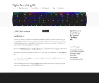 Digitaladvertising-101.com(Digital Advertising) Screenshot
