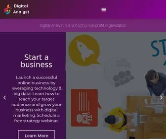 Digitalanalyst.org(Empowering entrepreneurs to start a business) Screenshot