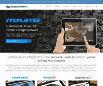 Digitalartflow.com(We develop WebGL) Screenshot
