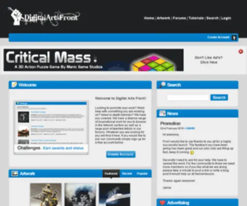 Digitalartsfront.com(Digital Arts Front) Screenshot