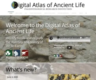 Digitalatlasofancientlife.org(Digital Atlas of Ancient Life) Screenshot