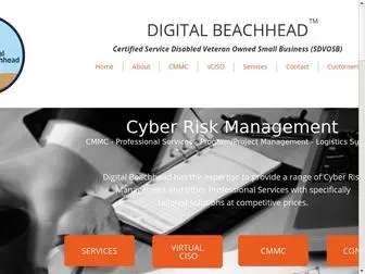 Digitalbeachhead.com(Cyber Risk Management) Screenshot