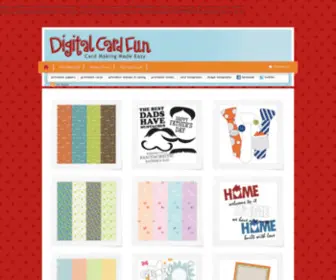 Digitalcardfun.com(Card Making Made Easy) Screenshot