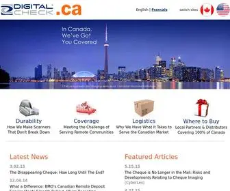 Digitalcheckscanners.ca(Cheque Scanners and Imaging Solutions) Screenshot
