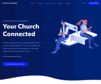 Digitalchurch.website(The Digital Church Website Builder Platform) Screenshot