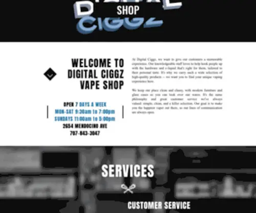 Digitalciggz.com(Vape Shop) Screenshot