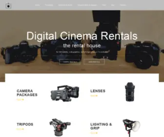 Digitalcinemarentals.com(Digital Cinema Rentals) Screenshot
