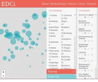 Digitalcityindex.eu(The ultimate purpose of EDCI) Screenshot