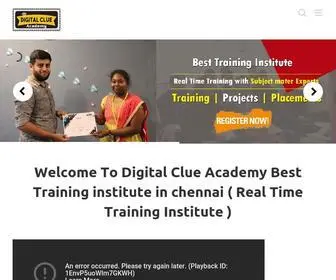 Digitalclueacademy.com(IT Traning Institute in chennai) Screenshot