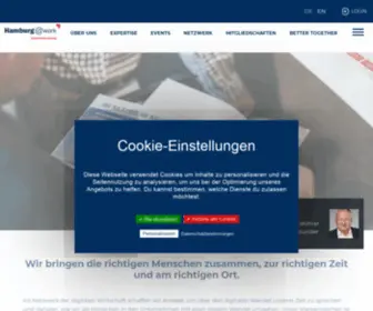 Digitalcluster.hamburg(Herzlich Willkommen auf der Website von Hamburg@work) Screenshot