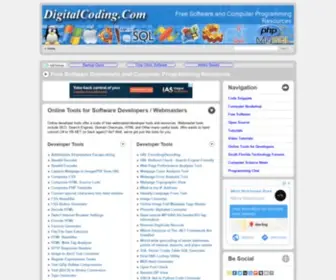 Digitalcoding.com(Free Software Downloads and Computer Programming Resources) Screenshot